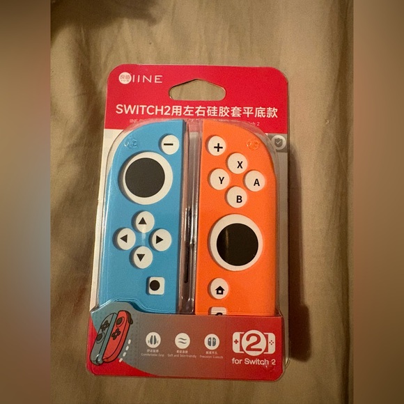 IINE Other - Blue & Orange Silicone Joy-Con Covers for Switch 2